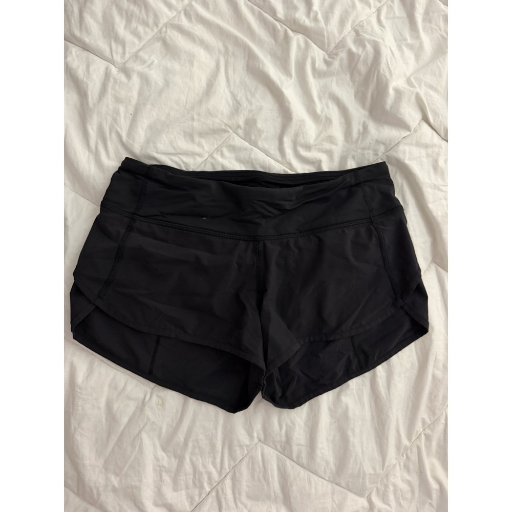Lululemon Speed Up Shorts Low Rise 2.5" Black Size 6 - Picture 2 of 7